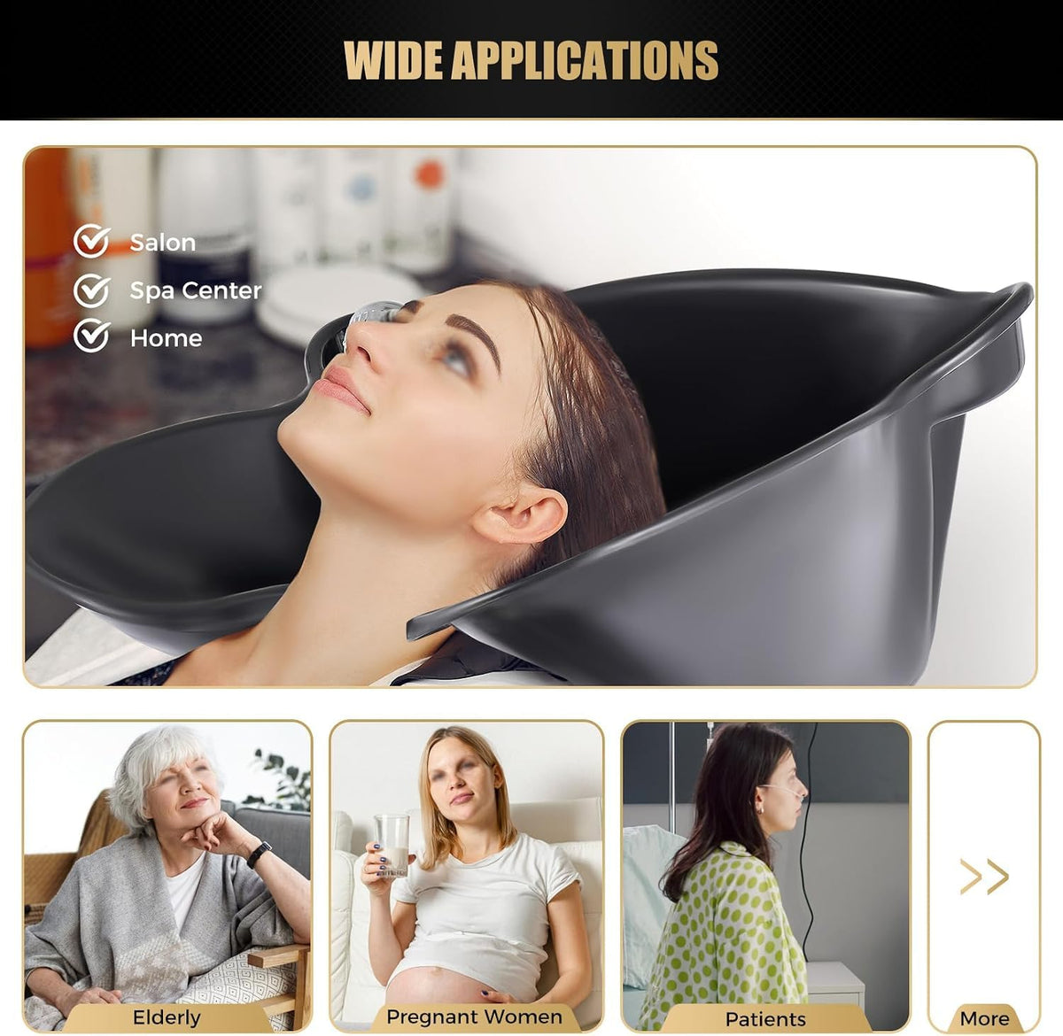 Portable Height Adjustable Shampoo Bowl L851