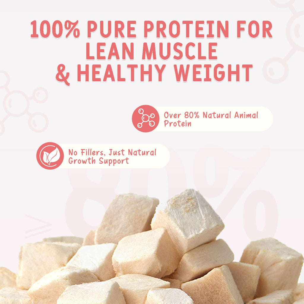 Freeze Dried Chicken Breast Cat & Dog Treats 2.82oz Single Ingredient Grain-Free Y13303