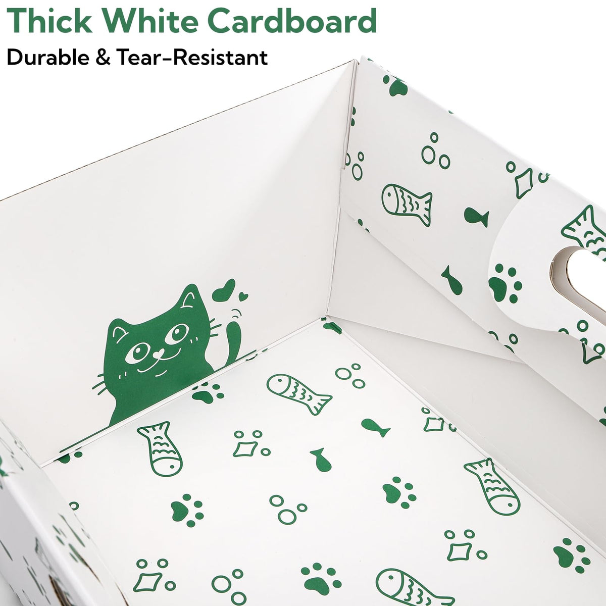 8 Pack Disposable Cat Litter Box with Scoop Z1715