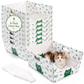 8 Pack Disposable Cat Litter Box with Scoop Z1715