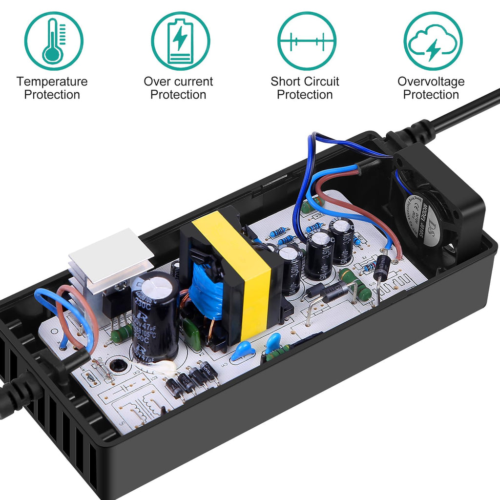 42V 2A Power Adapter with 3-Prong Inline Connector M278432