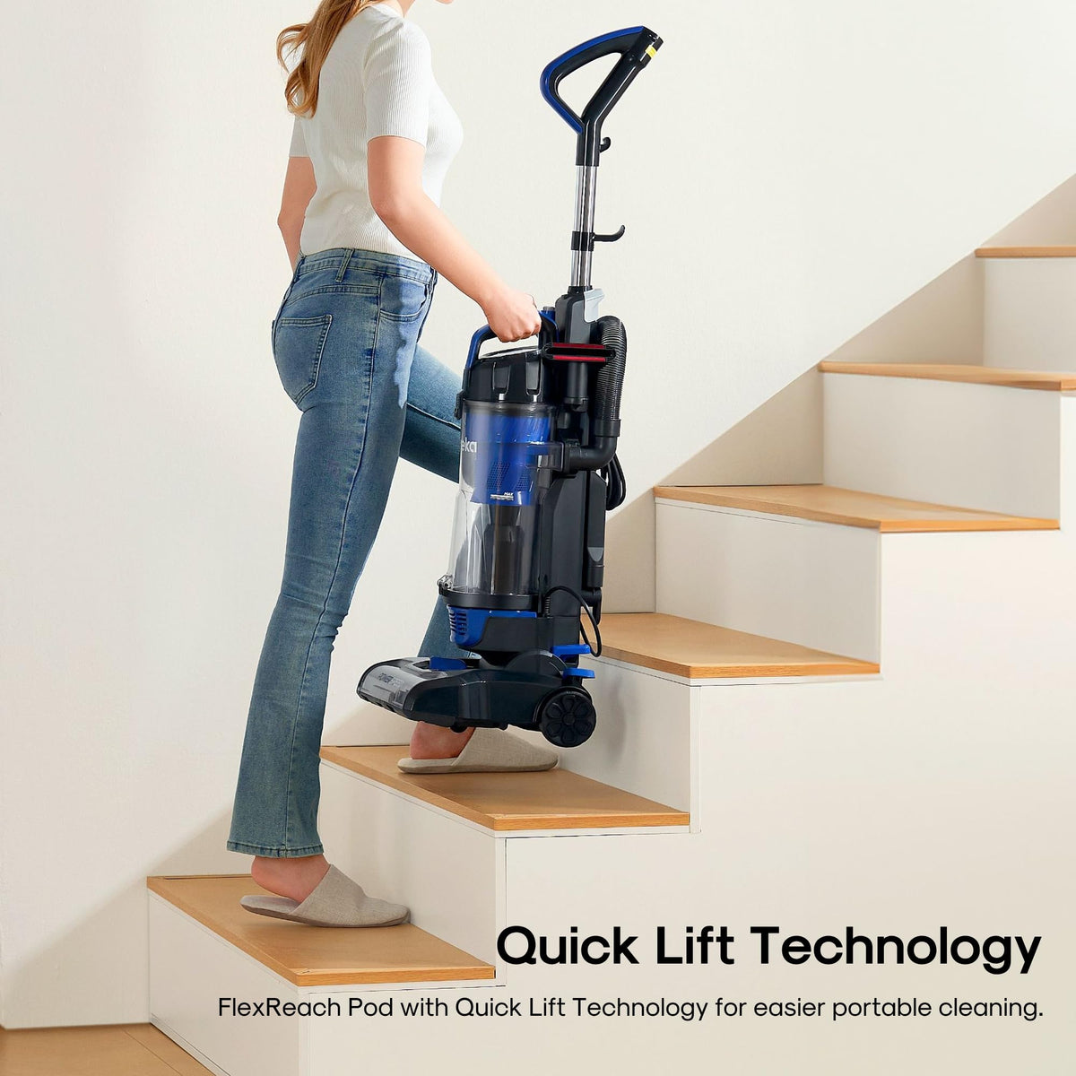 Lightweight Upright Vacuum Cleaner for Carpet and Hard Floor S59708