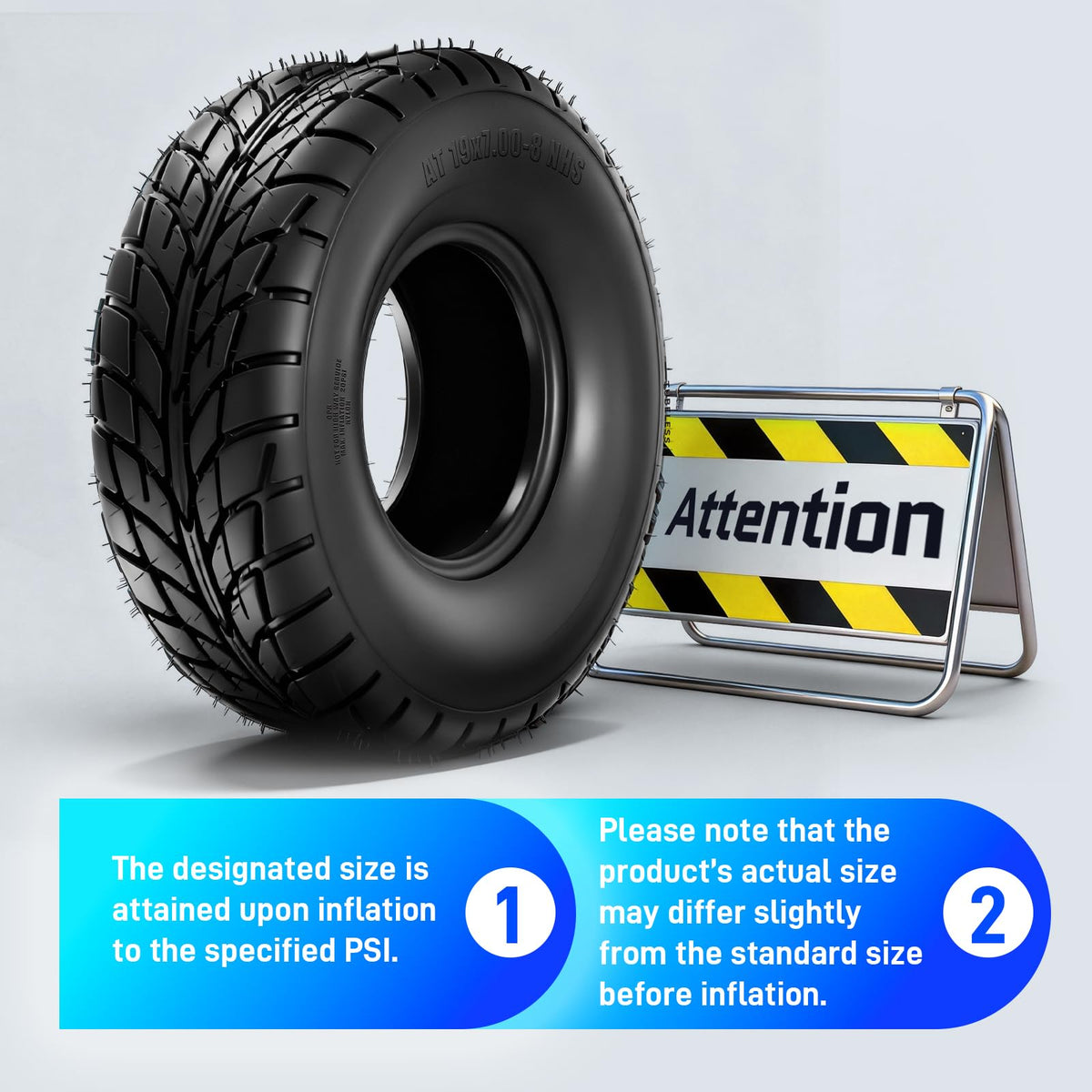 19x7-8 ATV/UTV Tires Set of 2 N400
