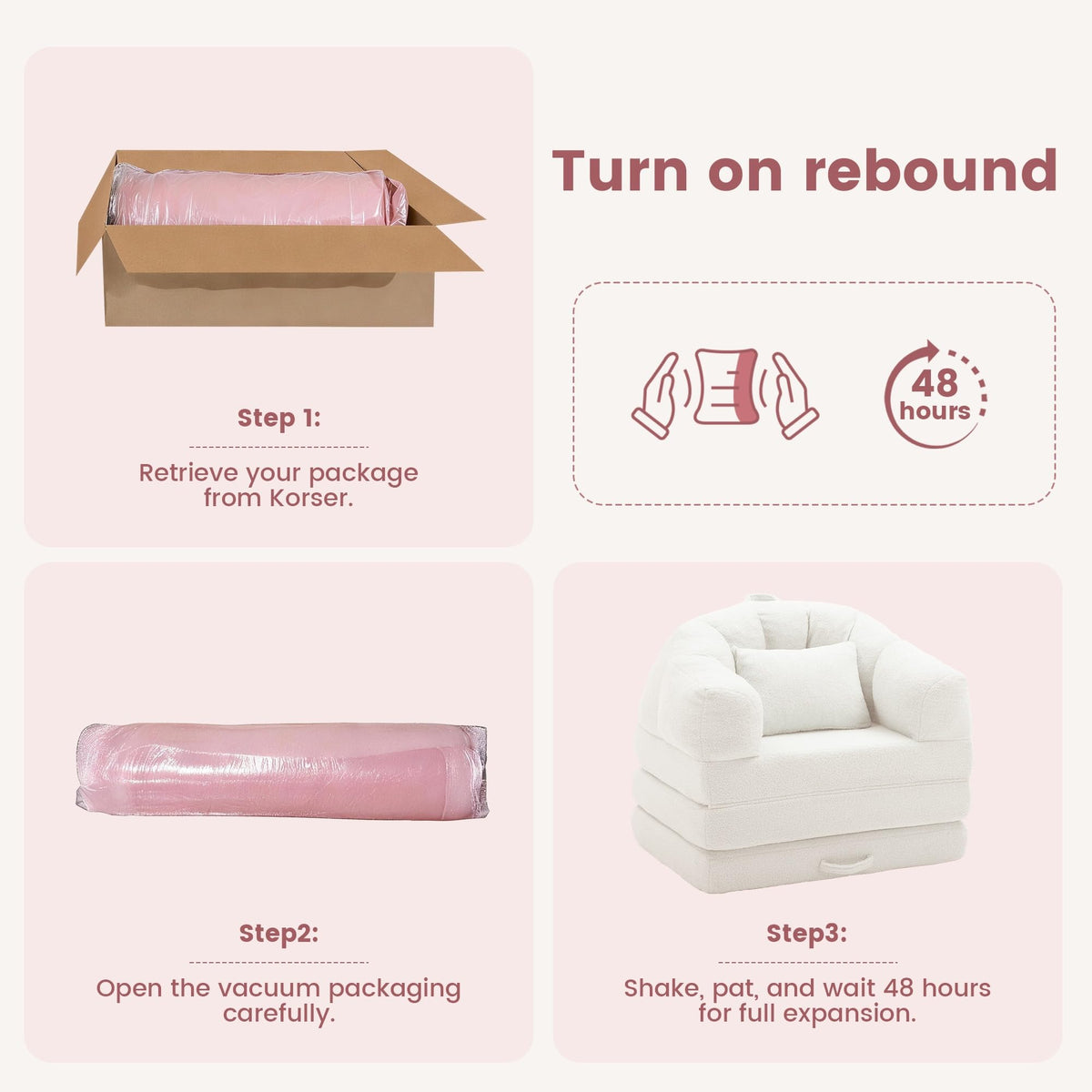 Beige 2 in 1 Convertible Sleeper Sofa Bed X747