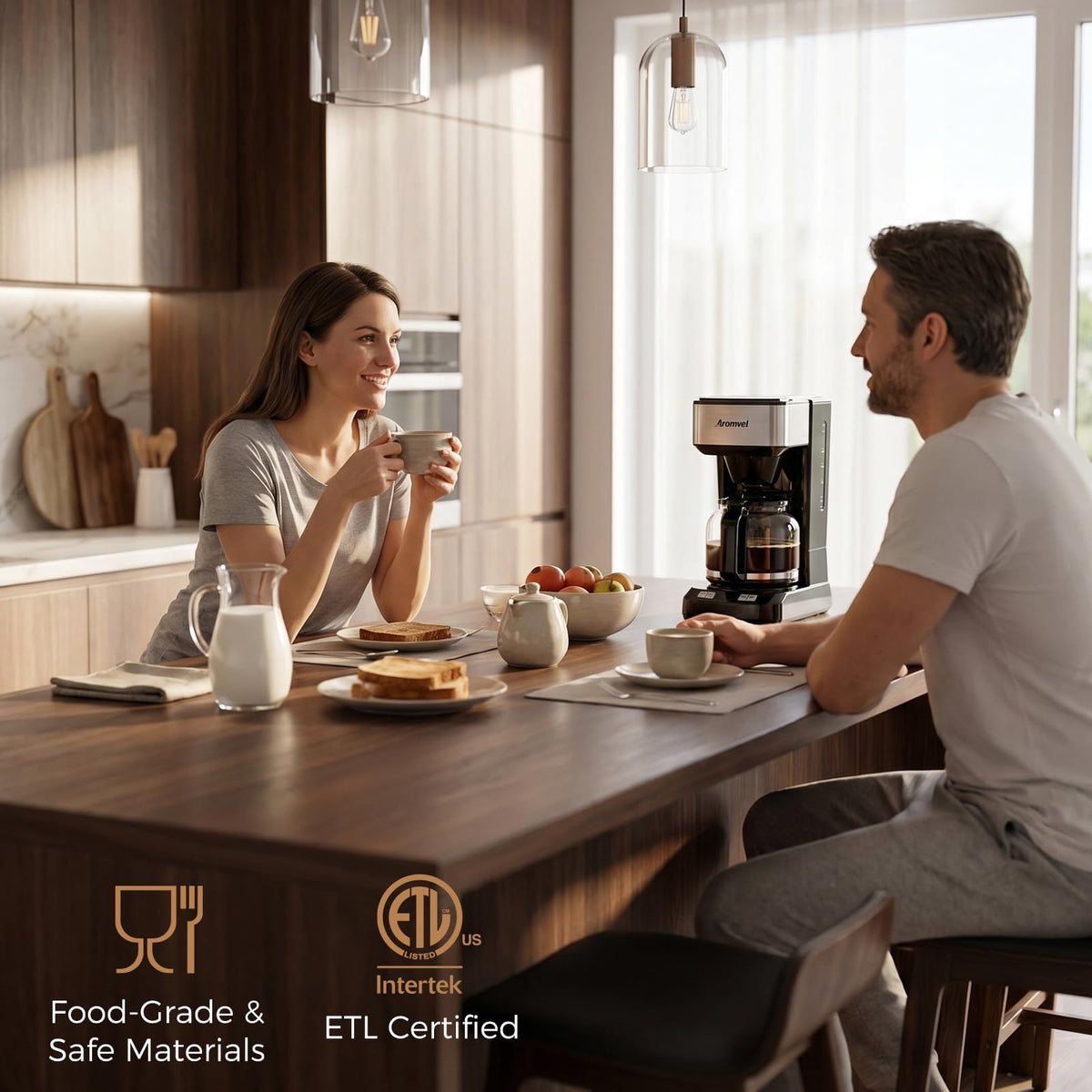 12-Cup Programmable Drip Coffee Maker with Glass Carafe R851337