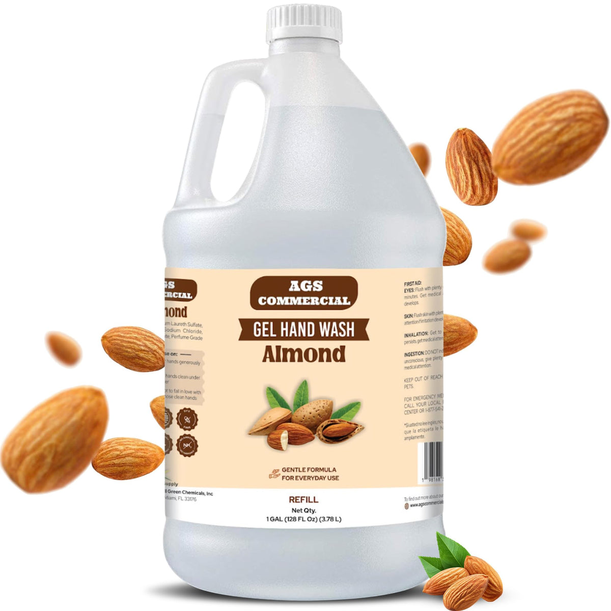 Almond Liquid Hand Soap Refill 1 Gallon Z431