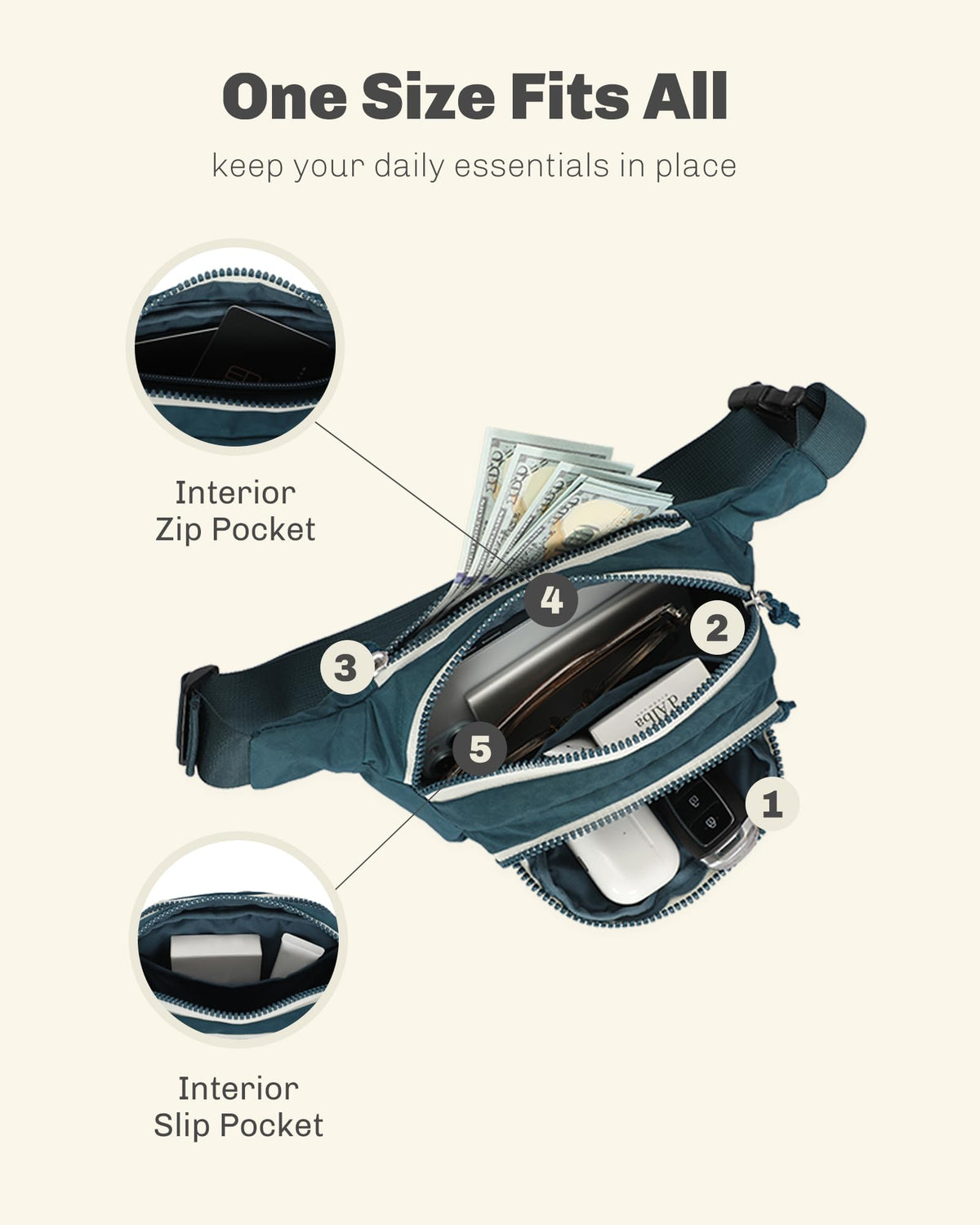Rolling Backpack with Wheels 43L with Waist Pack Y718