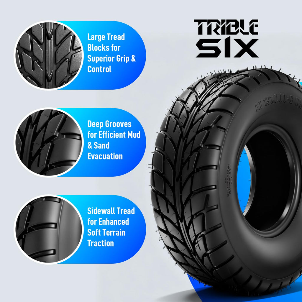 19x7-8 ATV/UTV Tires Set of 2 N400