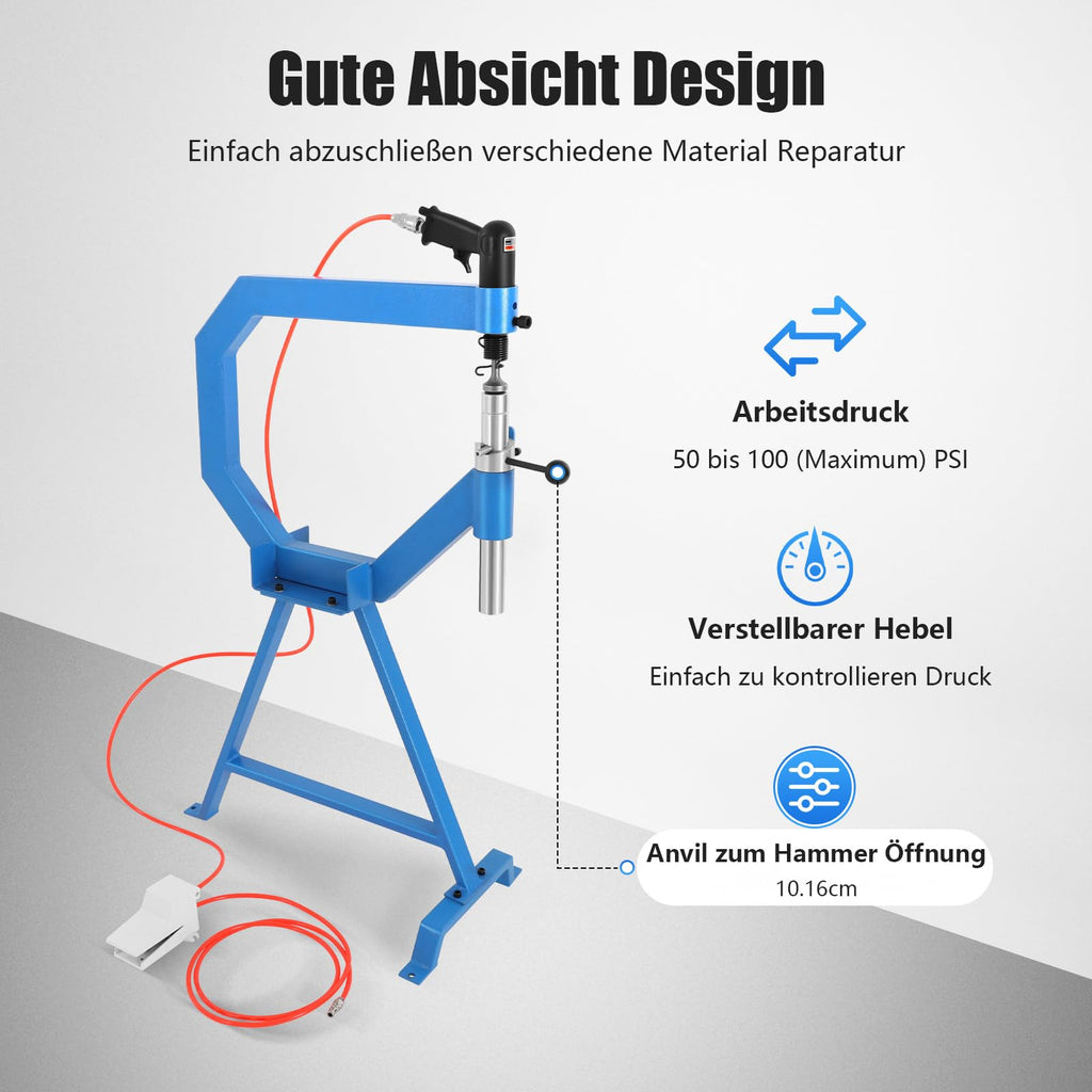 Pneumatic Planishing Hammer with 1"/2"/3" Anvils G93636