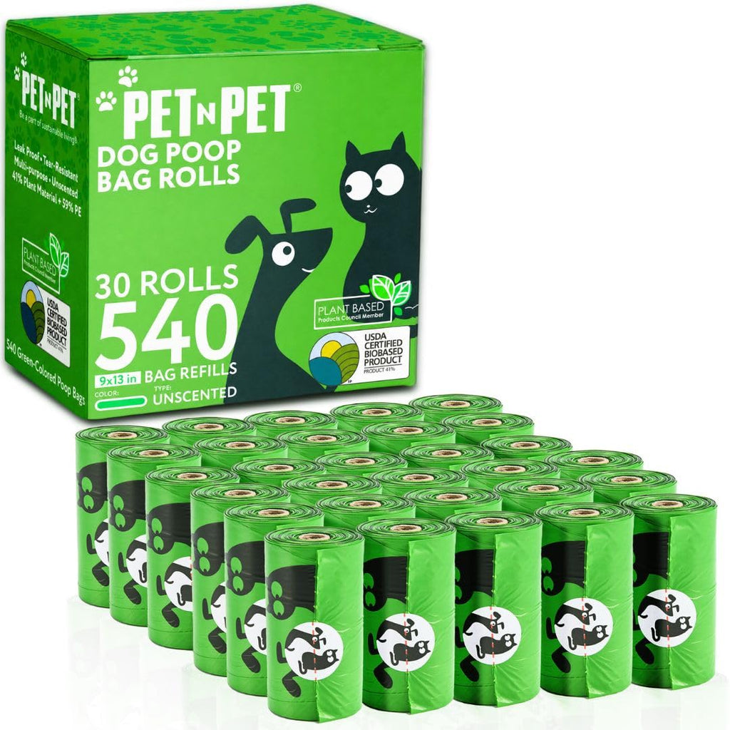 540 Count Plant Based Unscented Dog Poop Bags V333