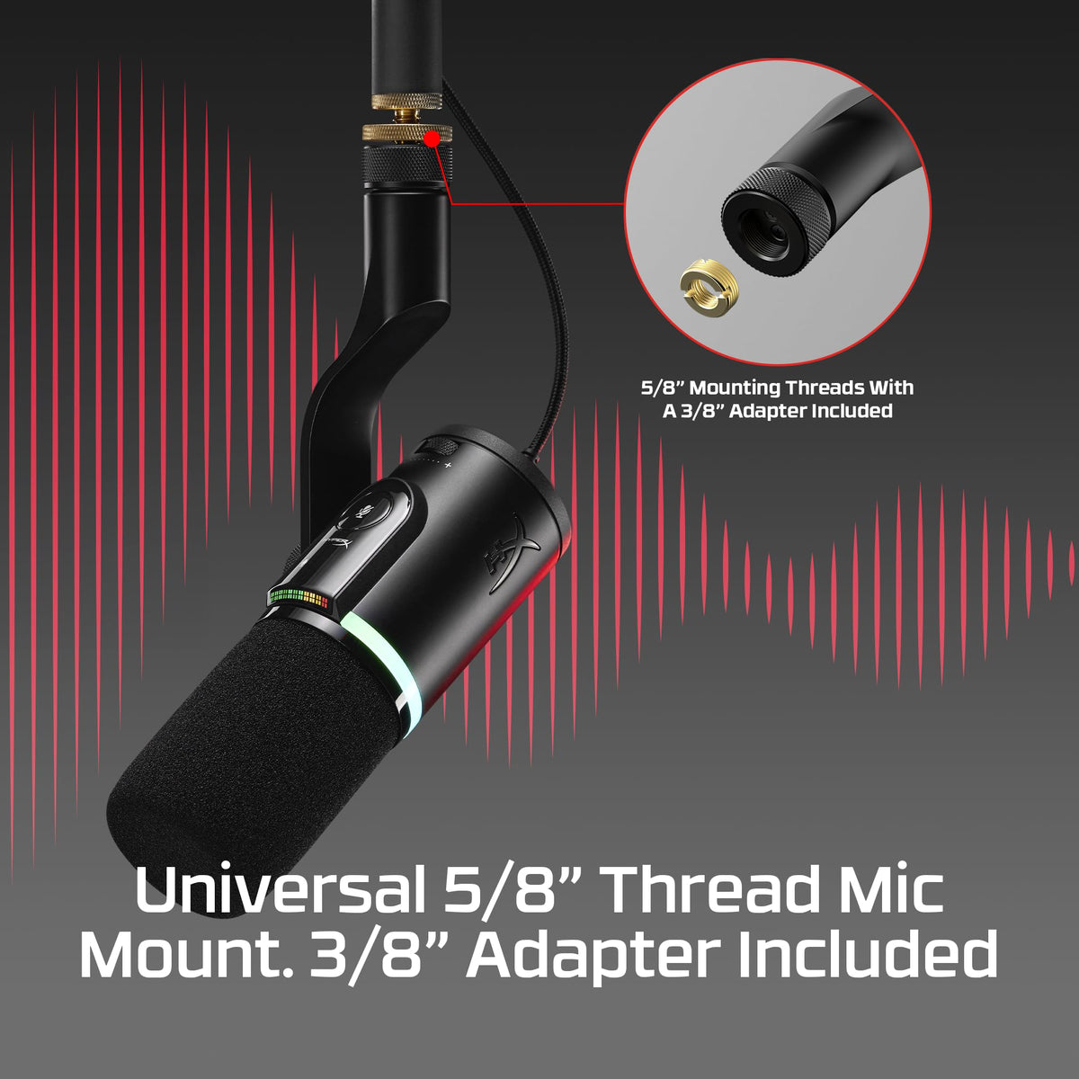 Black XLR USB Dynamic Microphone D232414