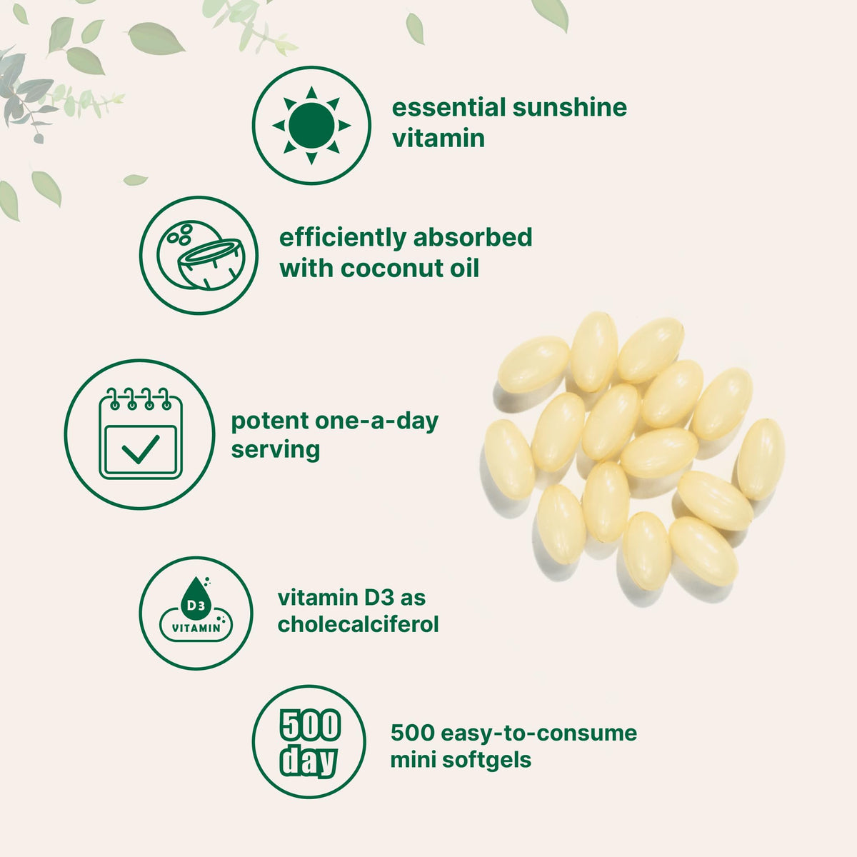 Multi Collagen Protein Powder & Vitamin D3 Bundle Pack U987