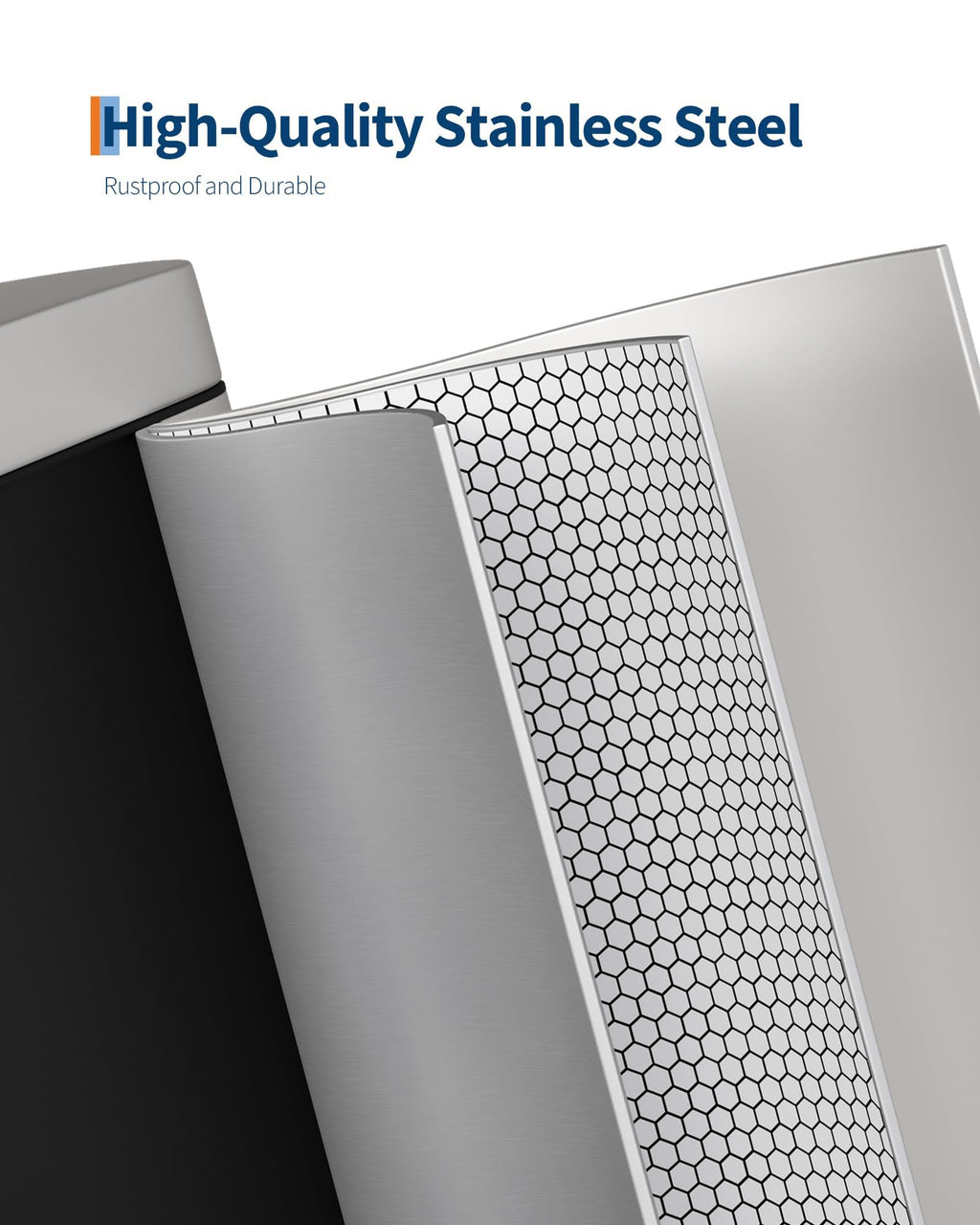 13.2 Gallon Stainless Steel Kitchen Trash Can L6134