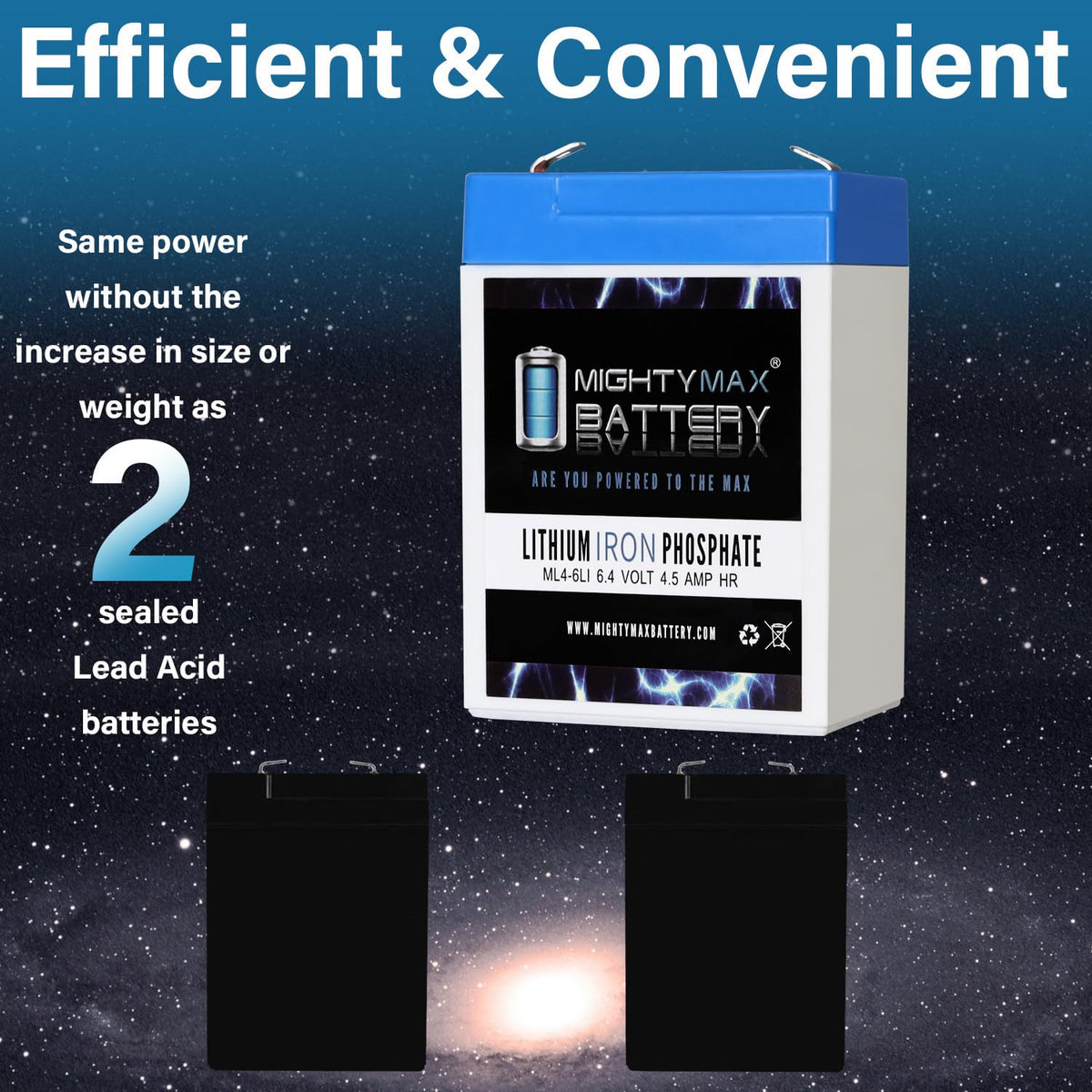 6V 4.5AH Lithium Replacement Battery J766