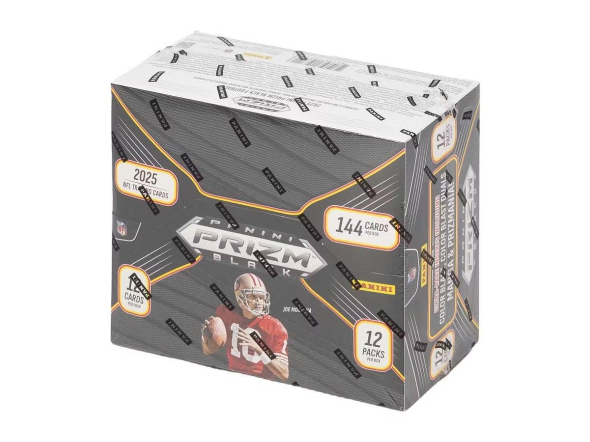 2025 Panini Prizm Black Football Trading Card Box B32342