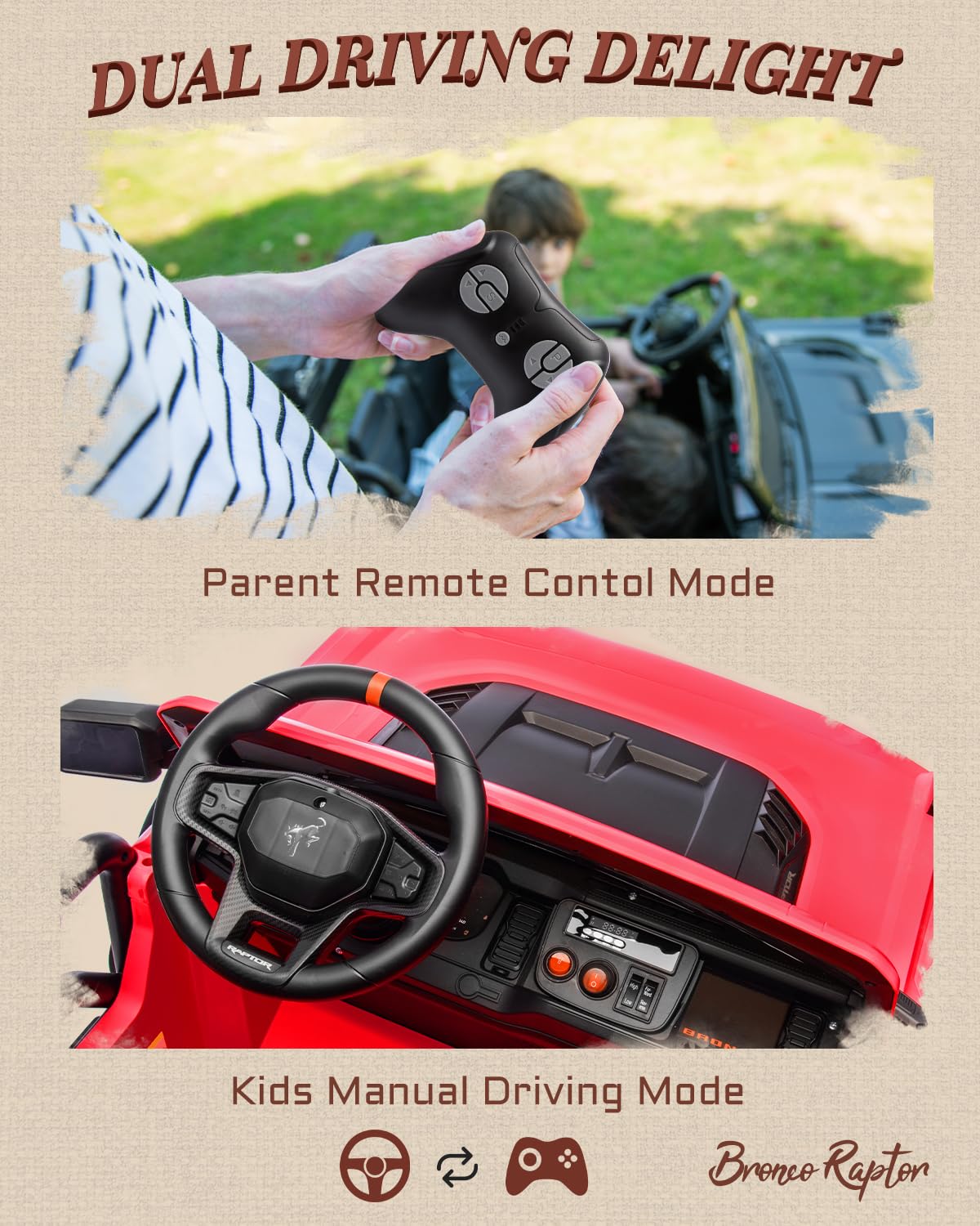 24V 2 Seater Kids Electric Ride on Truck with Remote Control U448