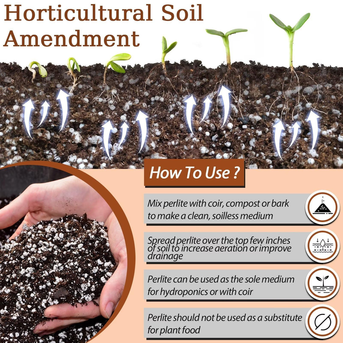 4QT Organic Horticultural Perlite Soil Amendment M69806