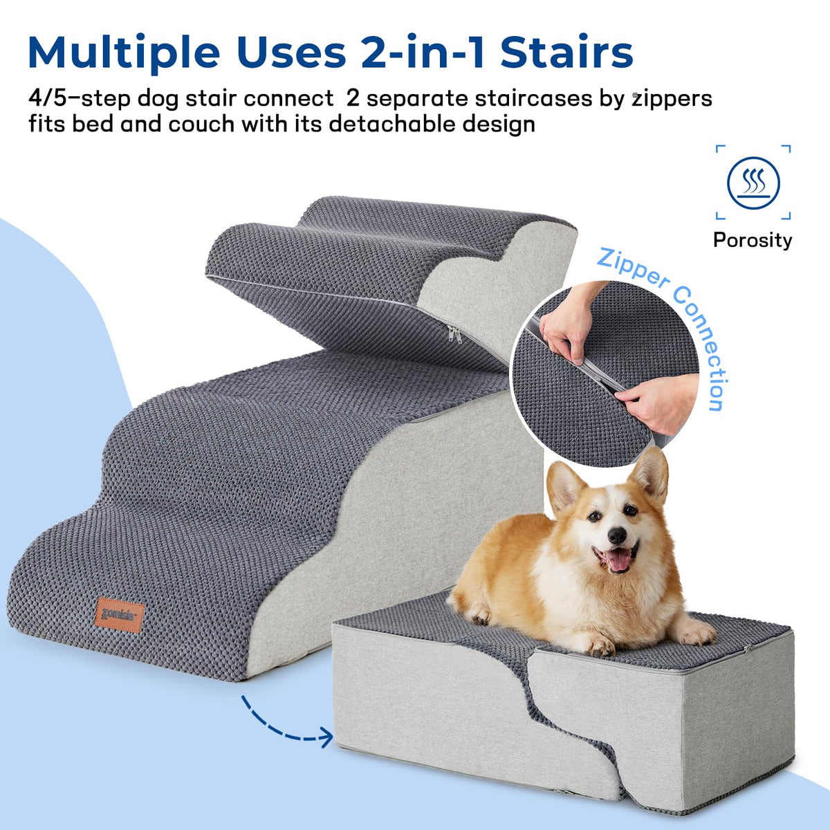 5 Step Pet Stairs Grey G153