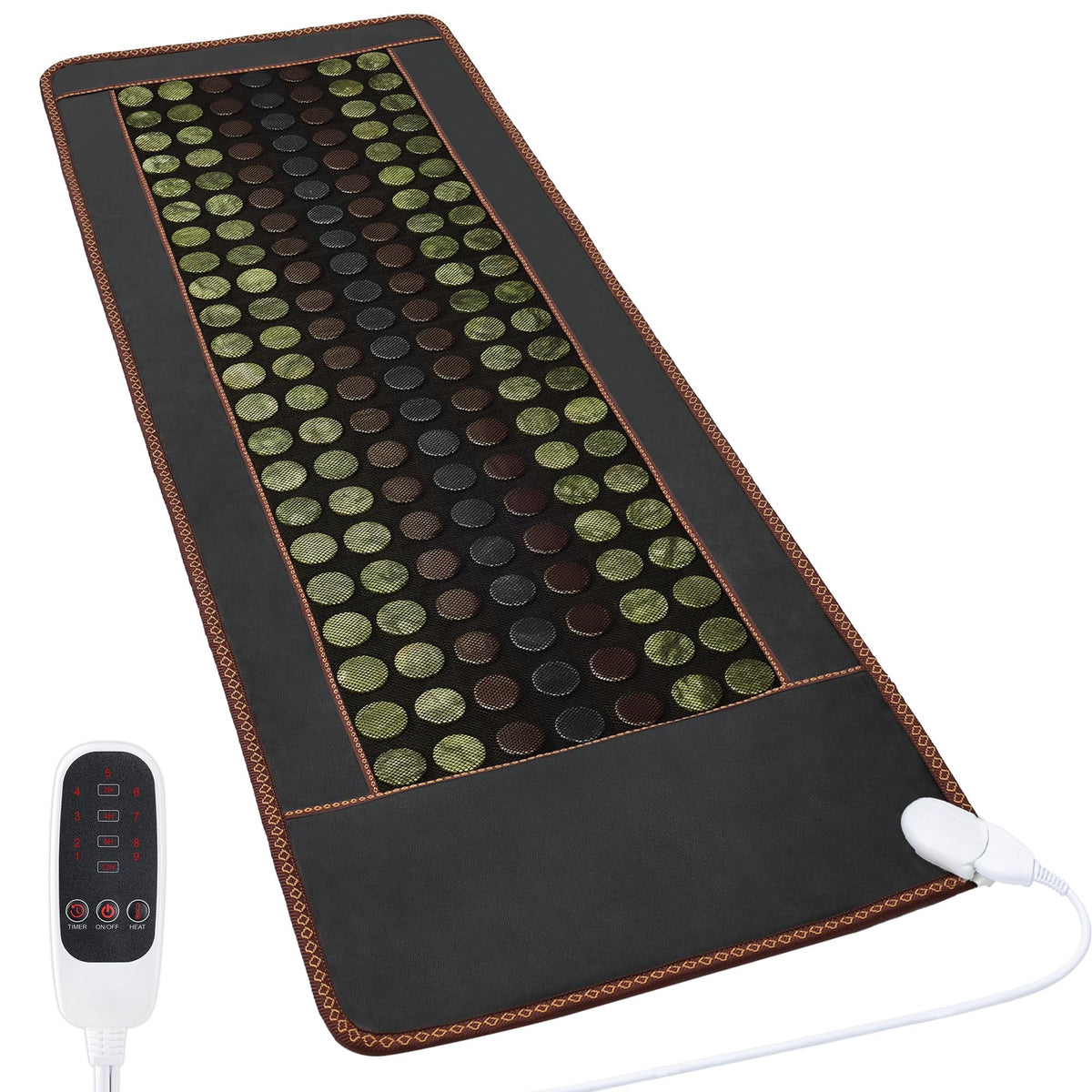 Far Infrared Jade and Tourmaline Electric Heating Pad 72" X 24" V705317