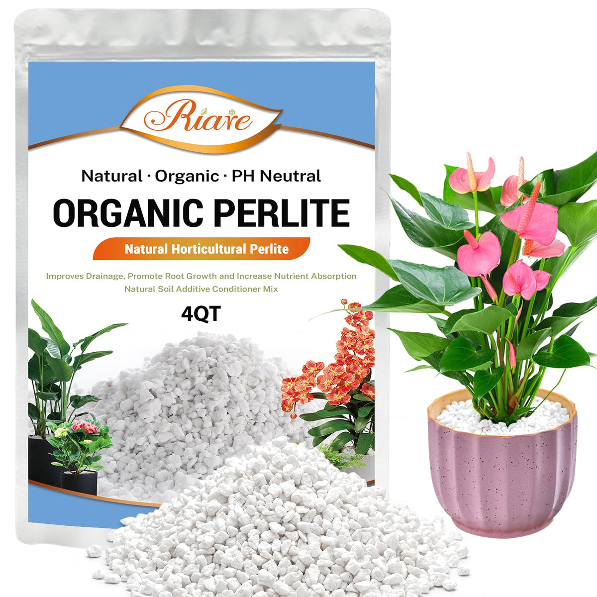 4QT Organic Horticultural Perlite Soil Amendment M69806