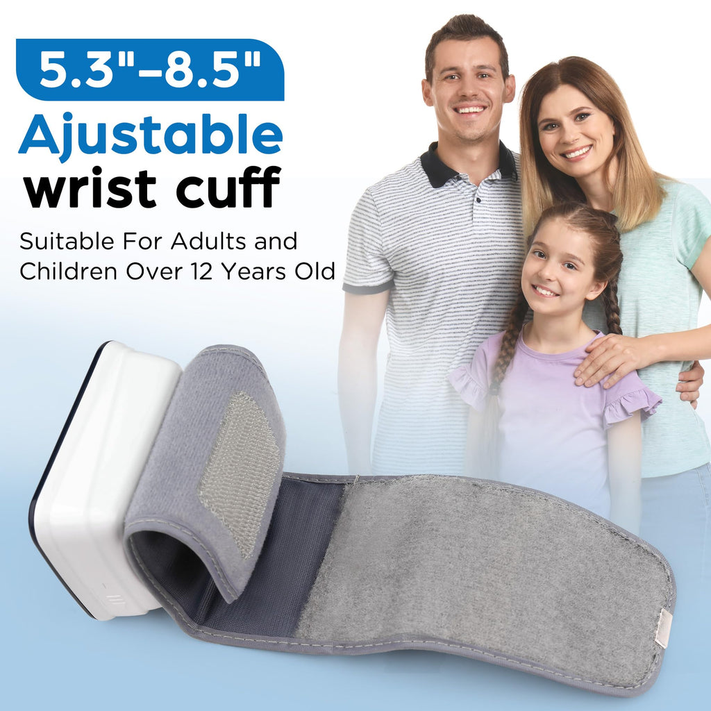 Automatic Wrist Blood Pressure Monitor with Adjustable Cuff and 120 Memory J12103