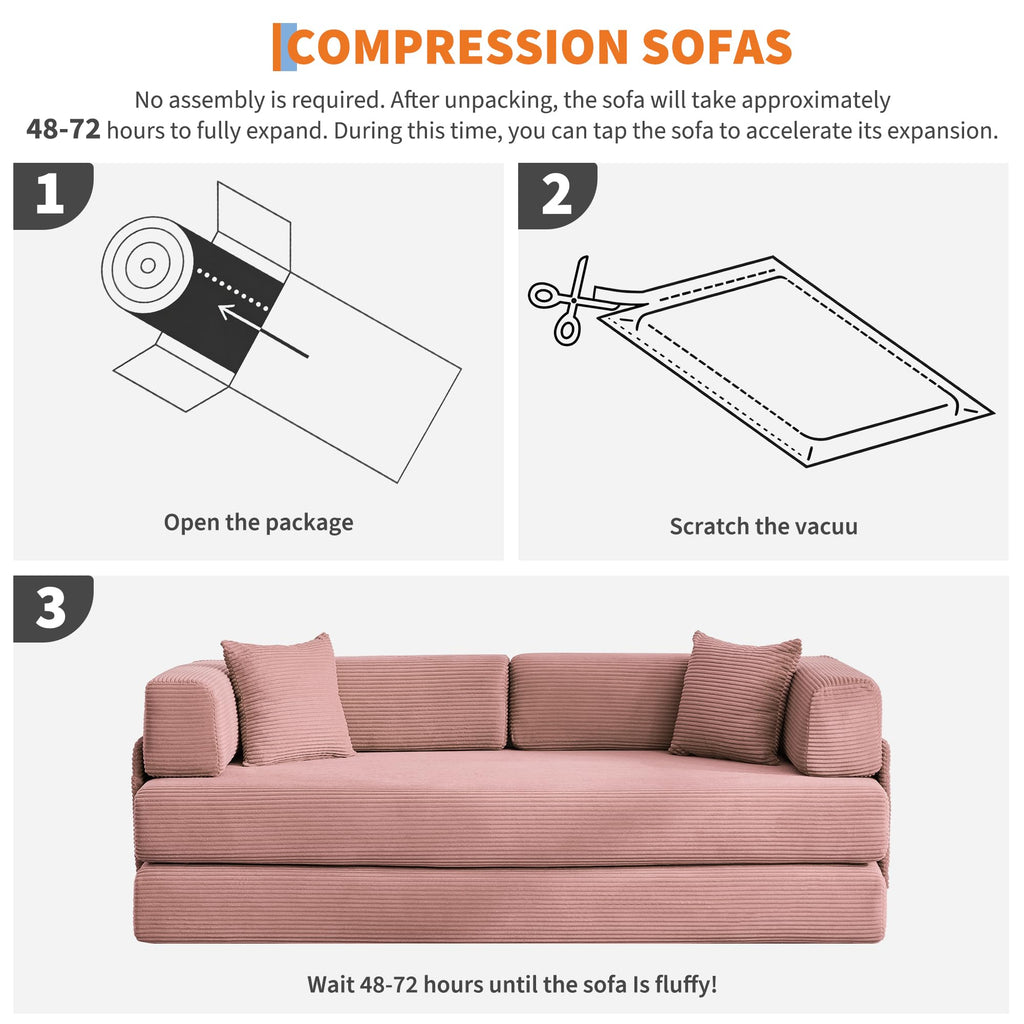 5-in-1 Convertible Sleeper Sofa Bed R671