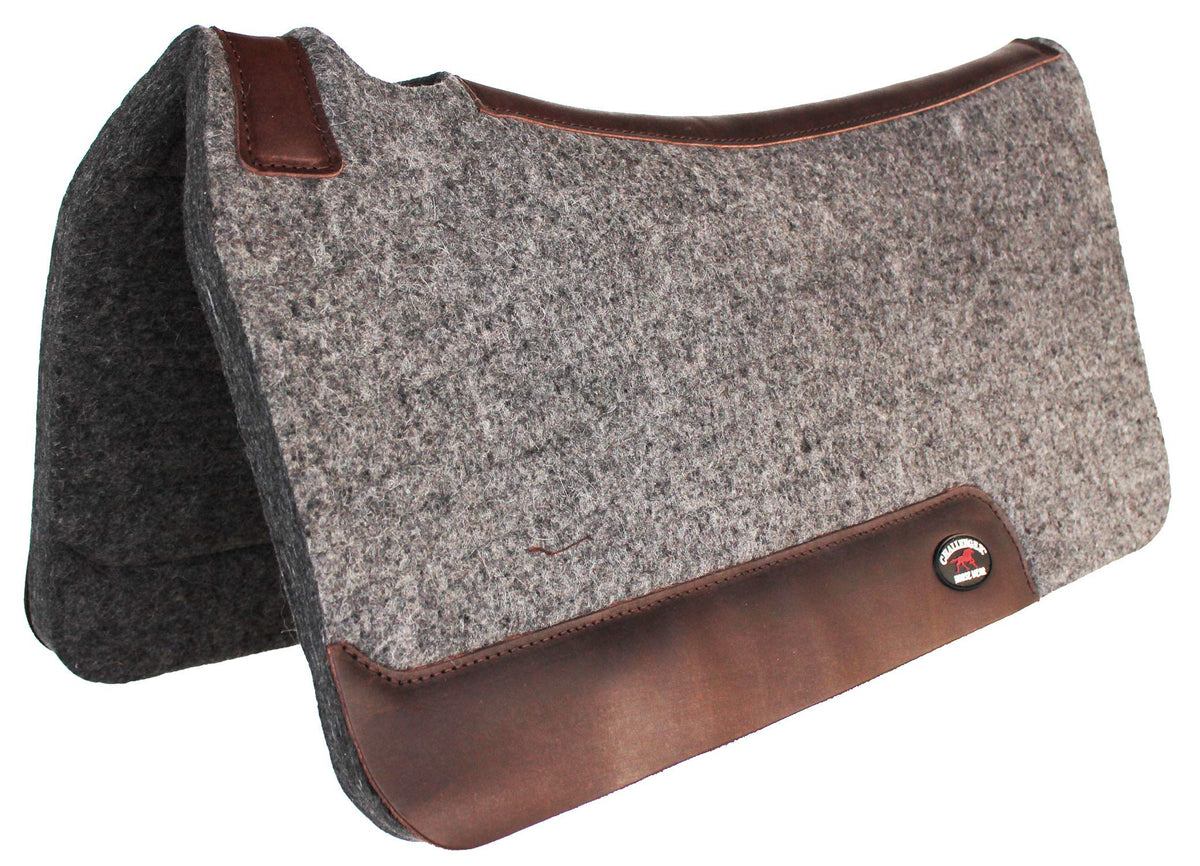 Grey Wool Felt Western Saddle Pad C188330