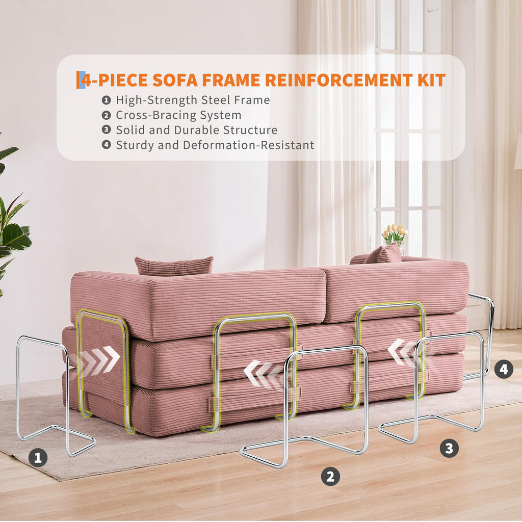 5-in-1 Convertible Sleeper Sofa Bed R671