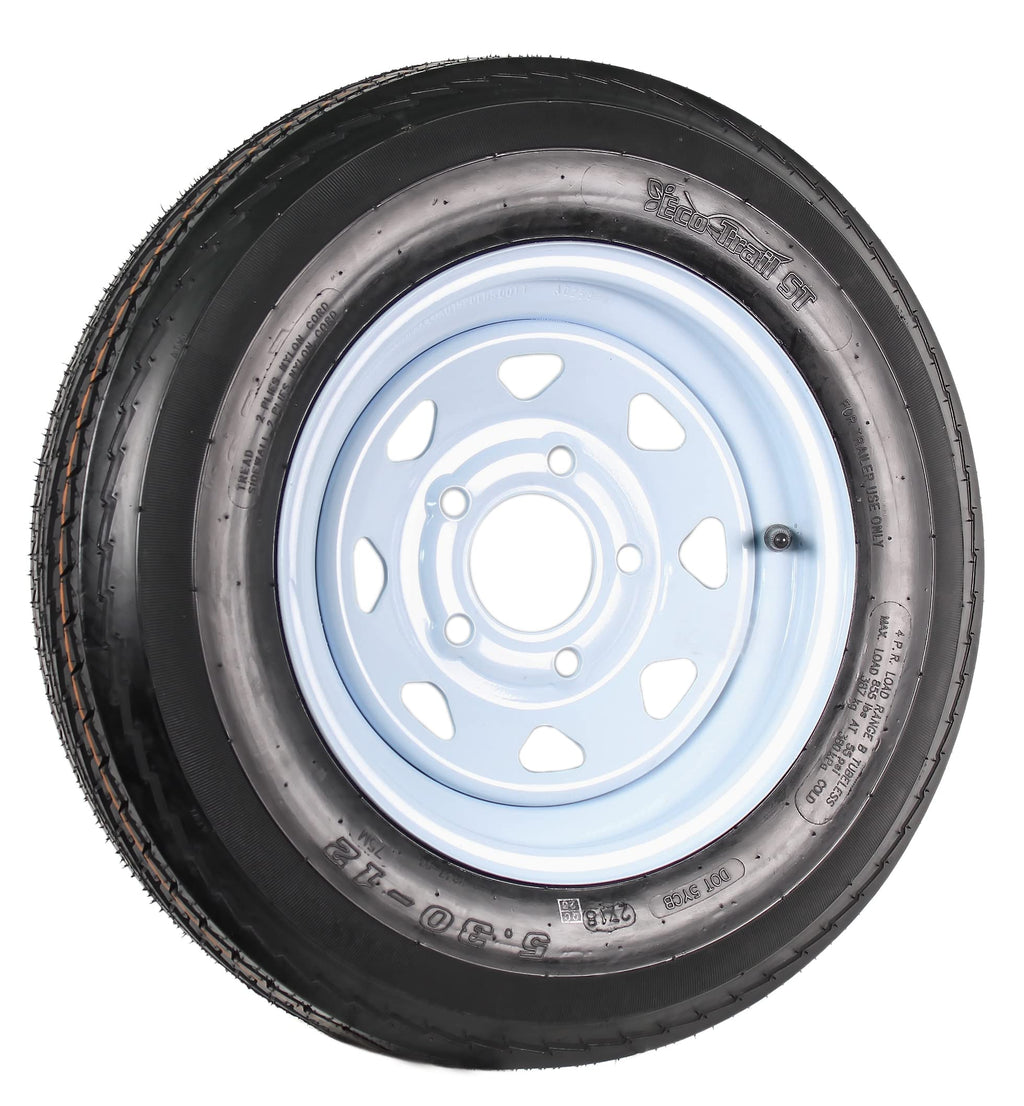 12 Inch 5 Lug Trailer Tire Rim Assembly H67431