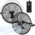 20 Inch 2 Pack 3-Speed High Velocity Wall Mount Fan B371