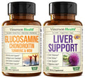 Glucosamine Chondroitin MSM with Turmeric Boswellia & Liver Supplement with Milk Thistle Extract O841