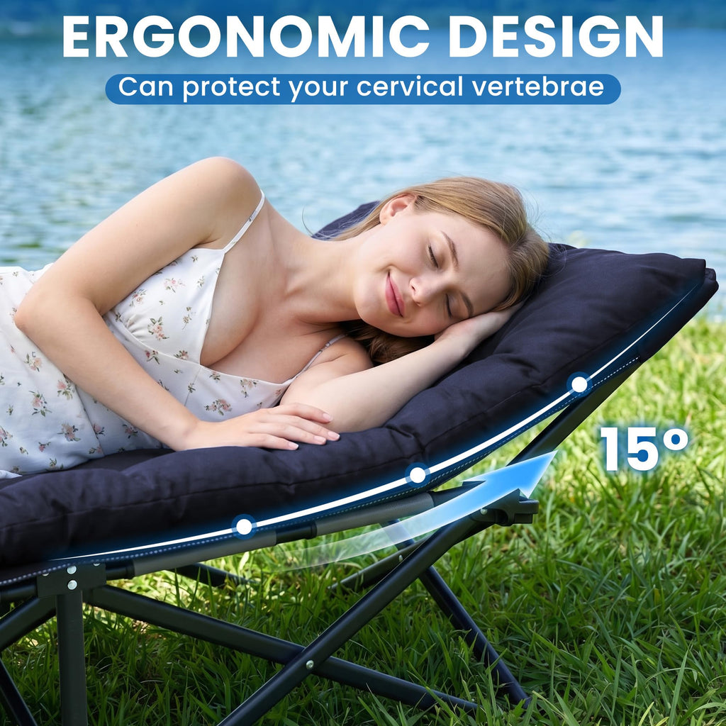 Folding Camping Cot with Mattress I238