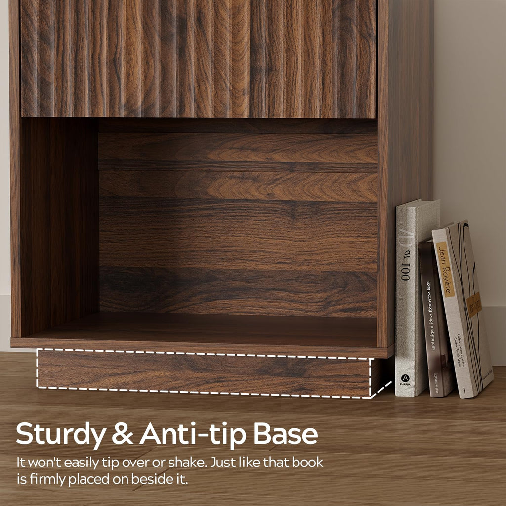 22" Fluted Nightstand Set of 2 X244