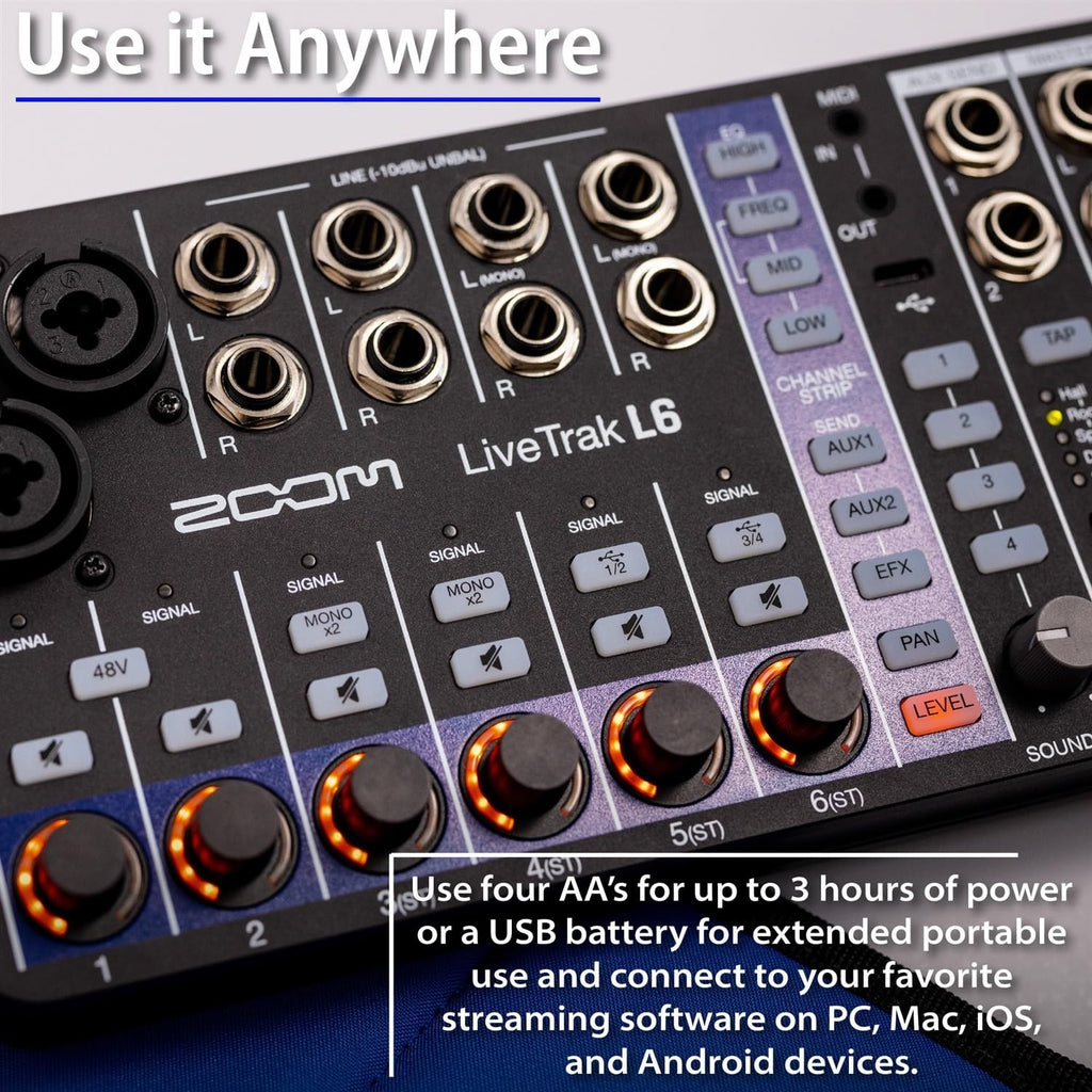 6-Channel Digital Mixer and Multitrack Recorder V31026