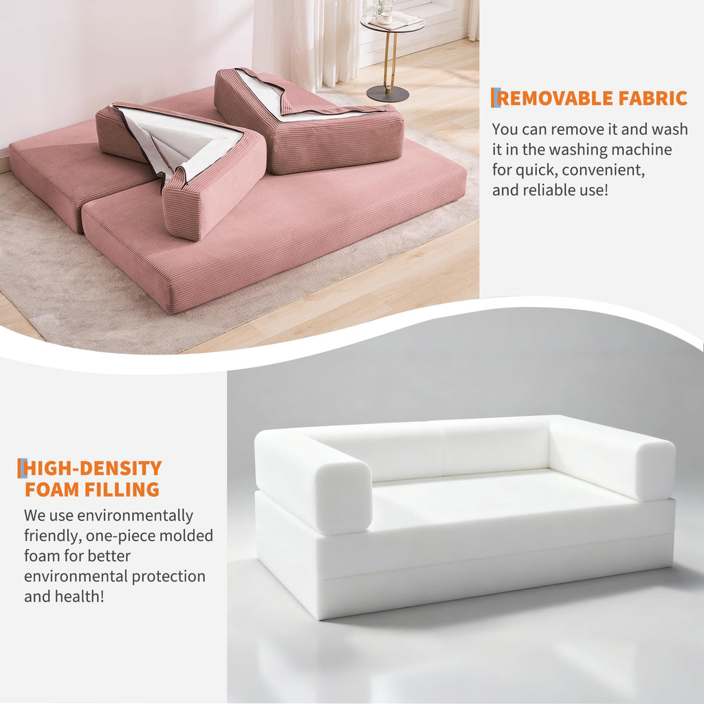 5-in-1 Convertible Sleeper Sofa Bed R671