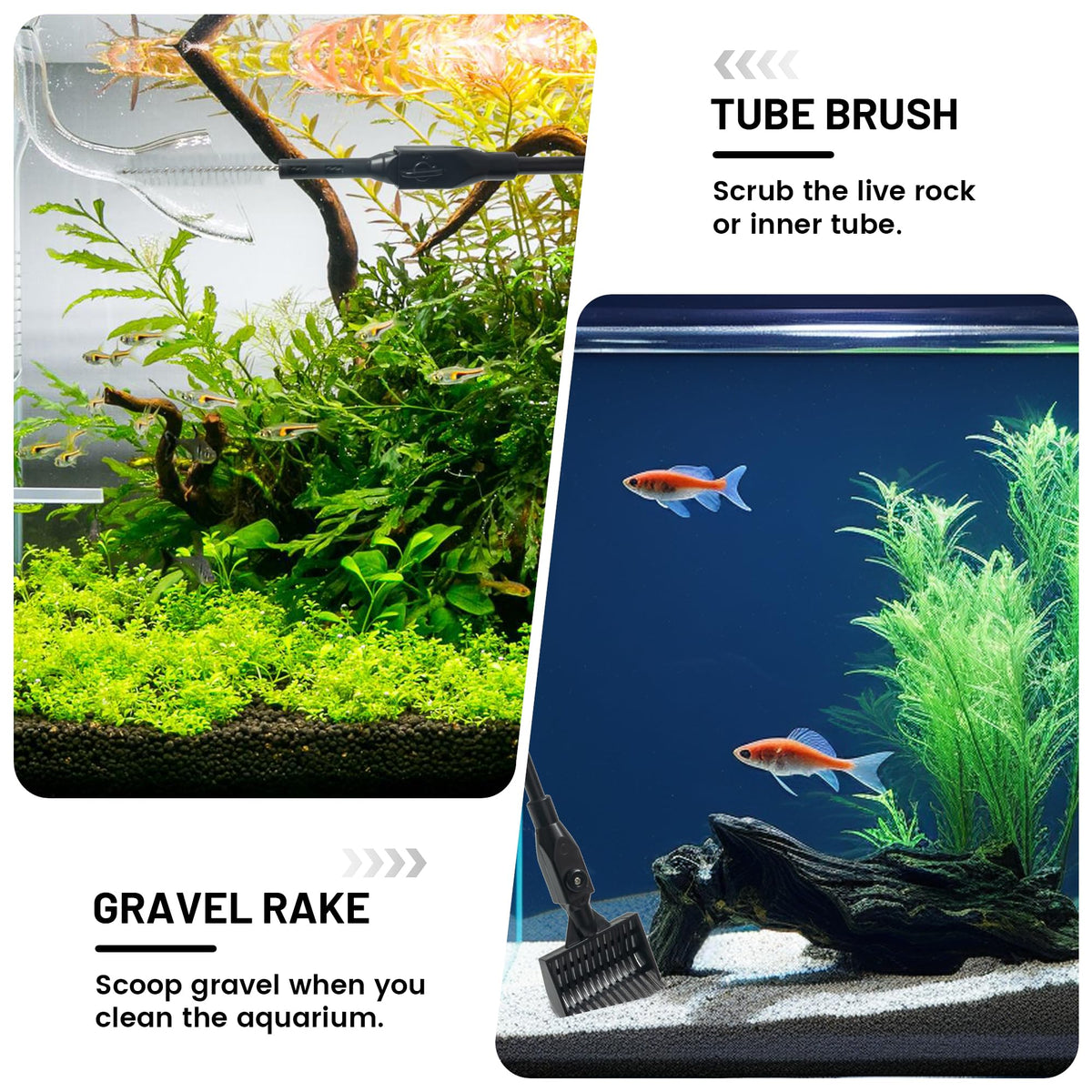 Aquarium Glass Cleaner, 7 in 1 Algae Remover W63135