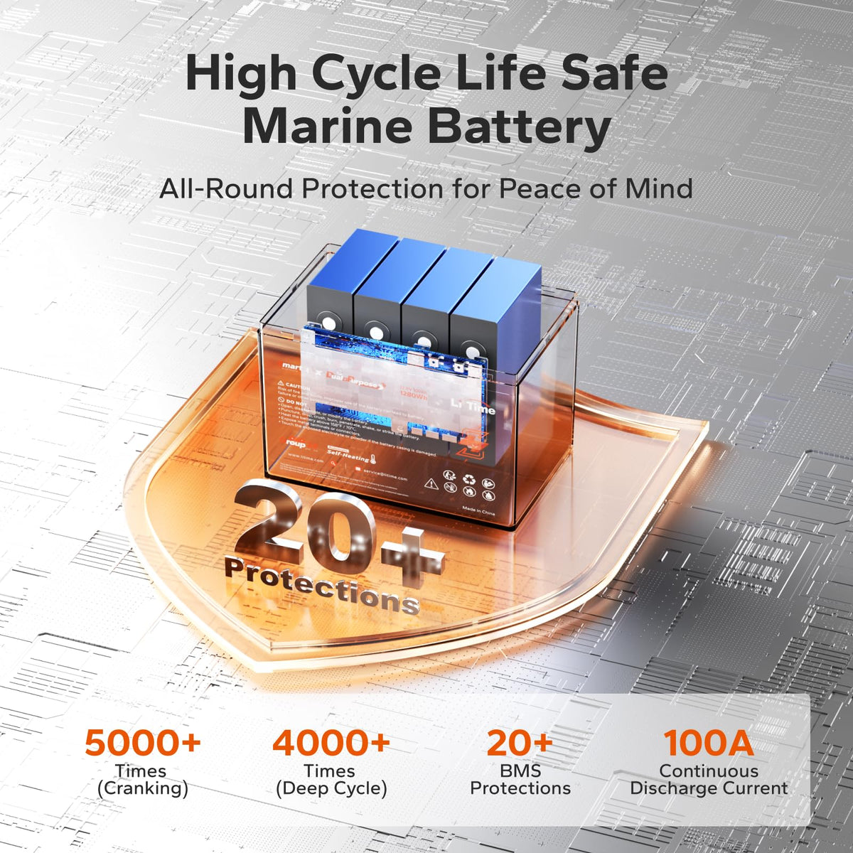 12V 100Ah LiFePO4 Battery C4591