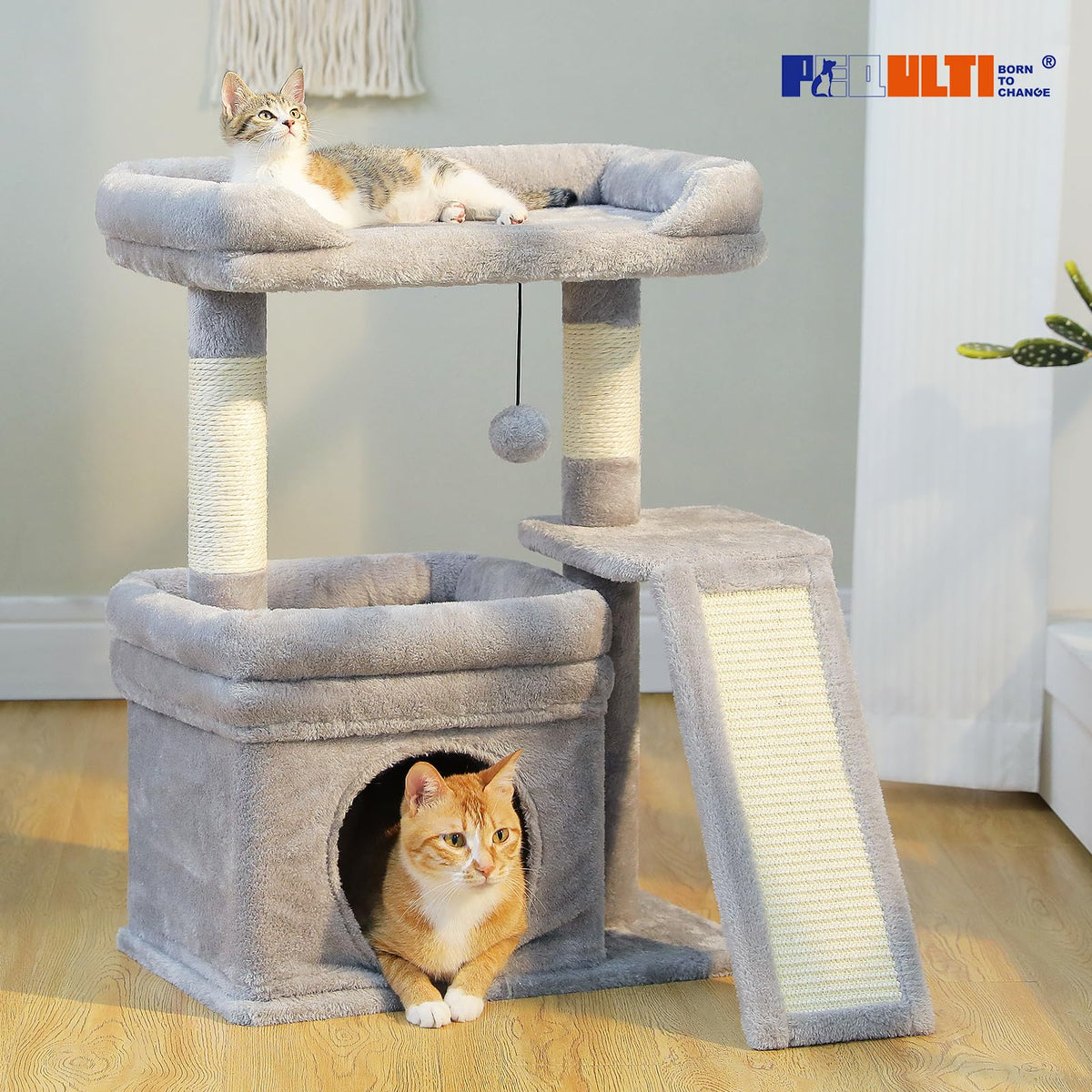 Gray Cat Tree Q5398