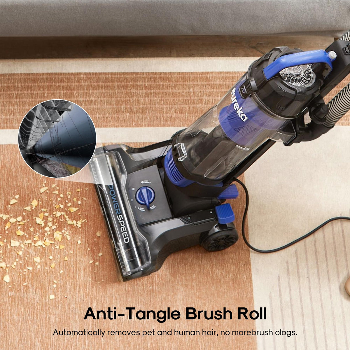 Lightweight Upright Vacuum Cleaner for Carpet and Hard Floor S59708