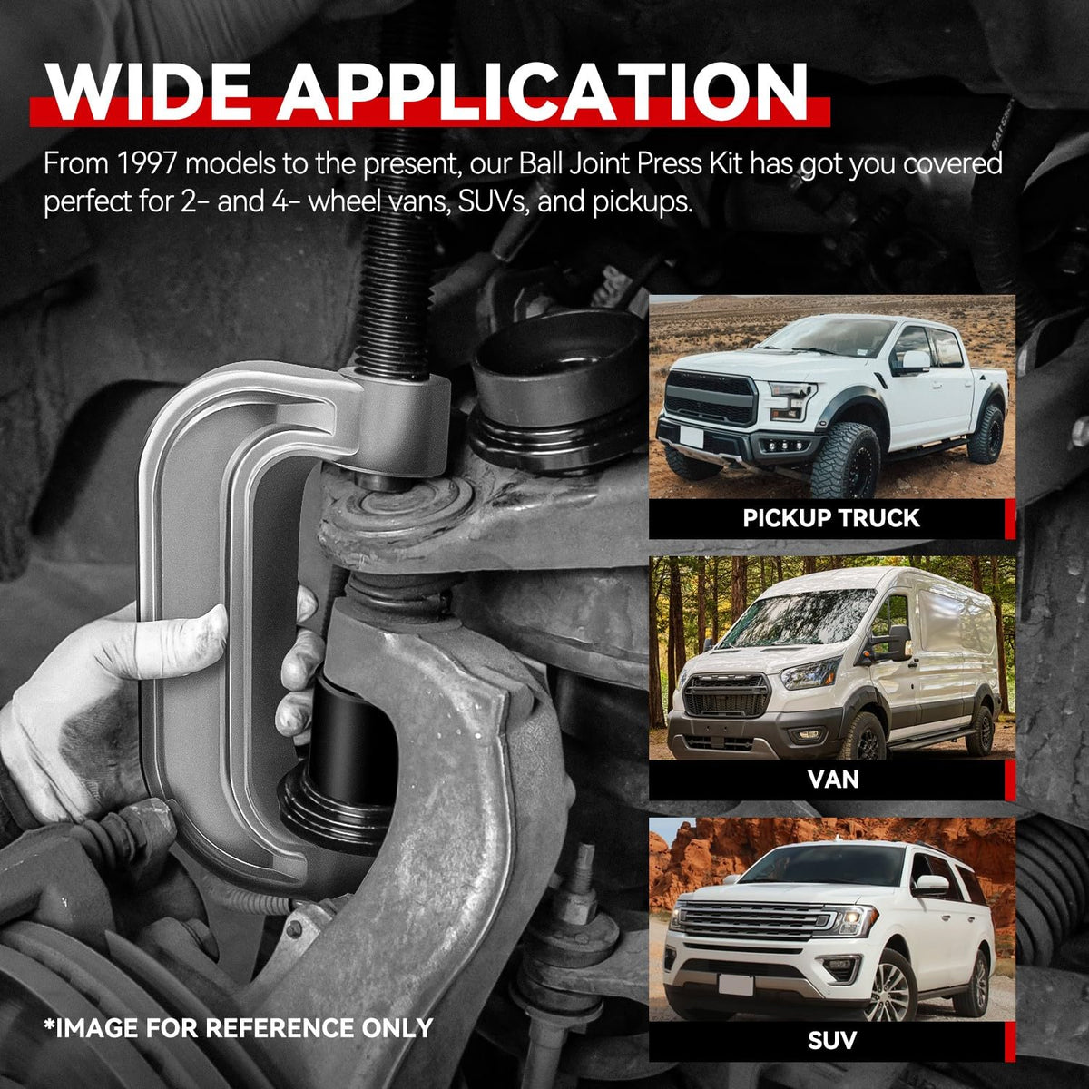 21 Pcs Ball Joint Press Kit R31962