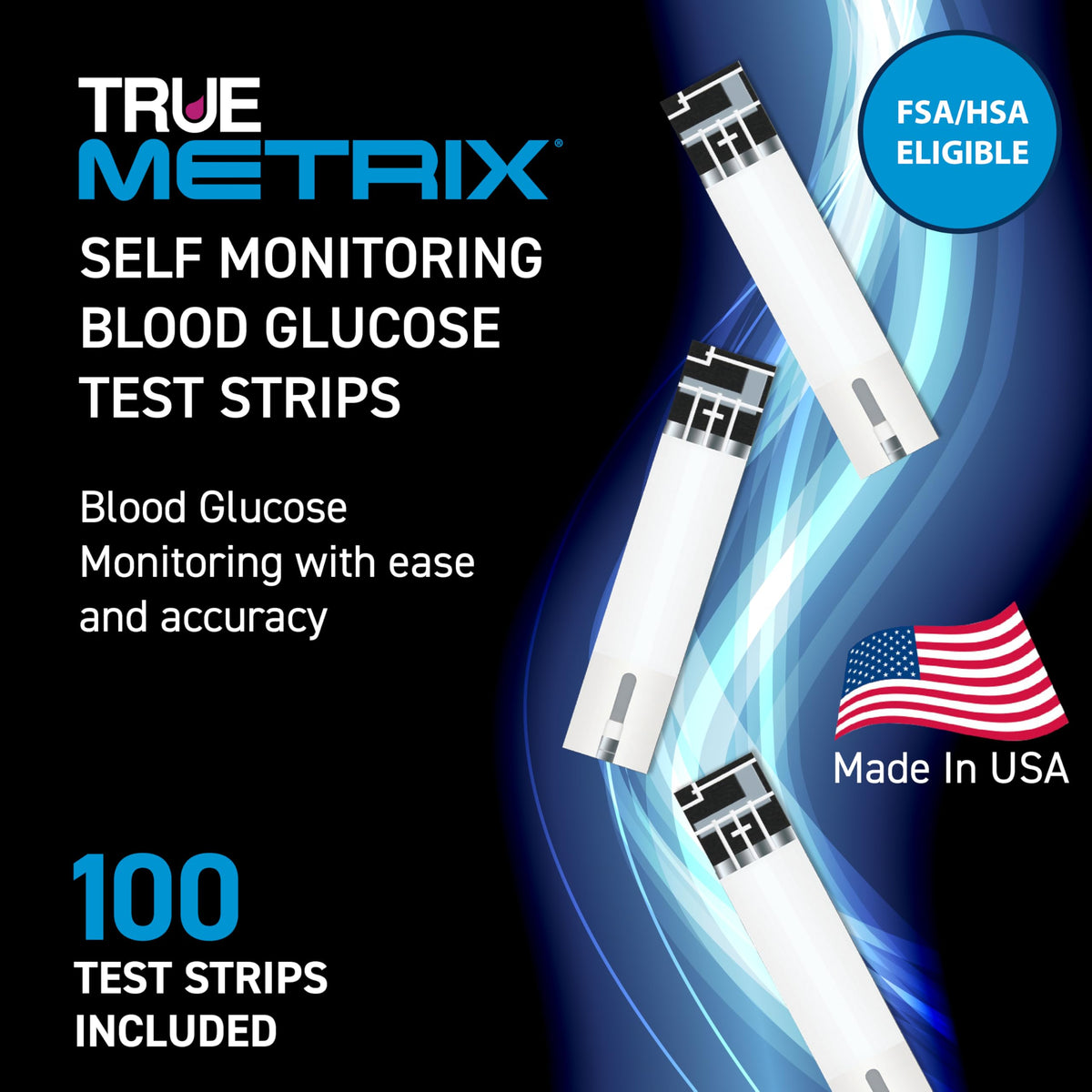 Blood Glucose Test Strips, 100 Count G745600