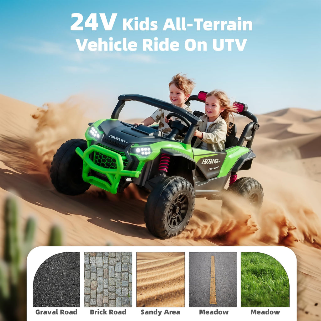 24V Two-Seater Kids UTV Off-Road Electric Car K506