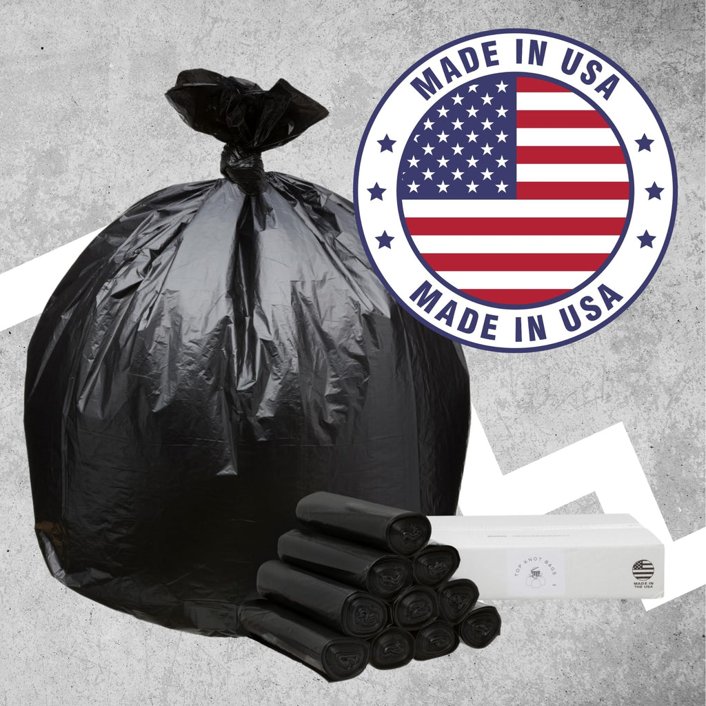 45 Gallon Black 1.5 Mil Trash Bags 100 Count F325525