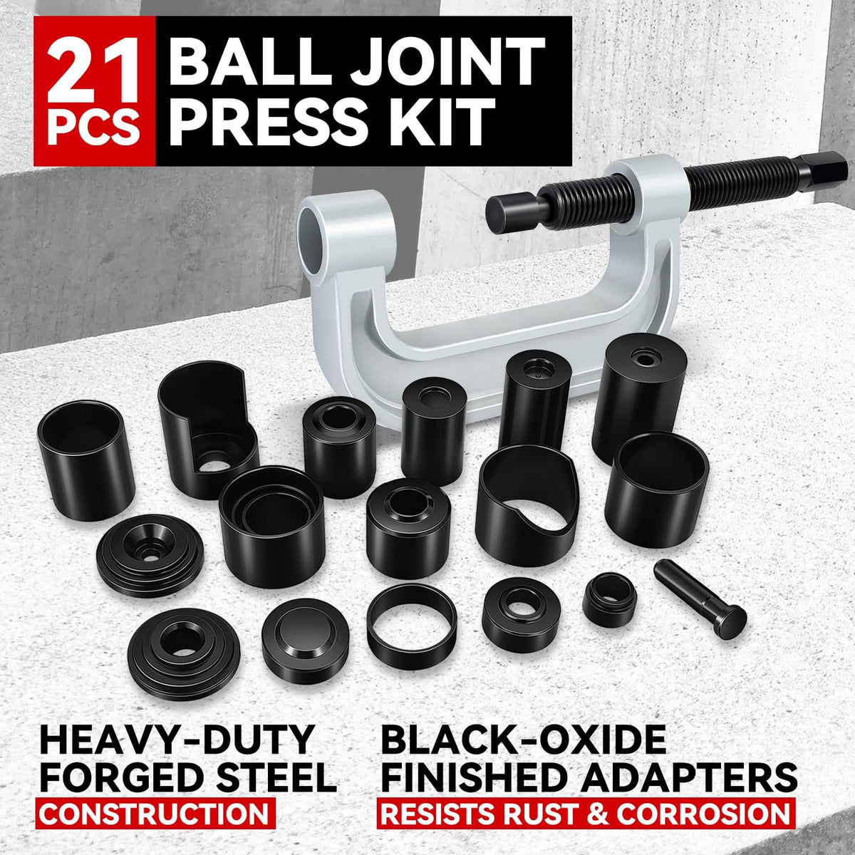 21 Pcs Ball Joint Press Kit R31962