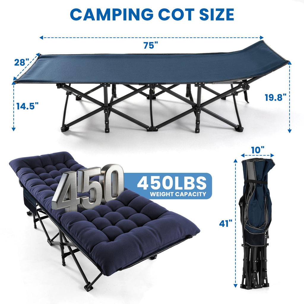 Folding Camping Cot with Mattress I238