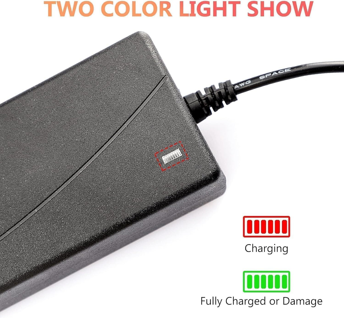 42V 2A Power Adapter with 3-Prong Inline Connector M278432