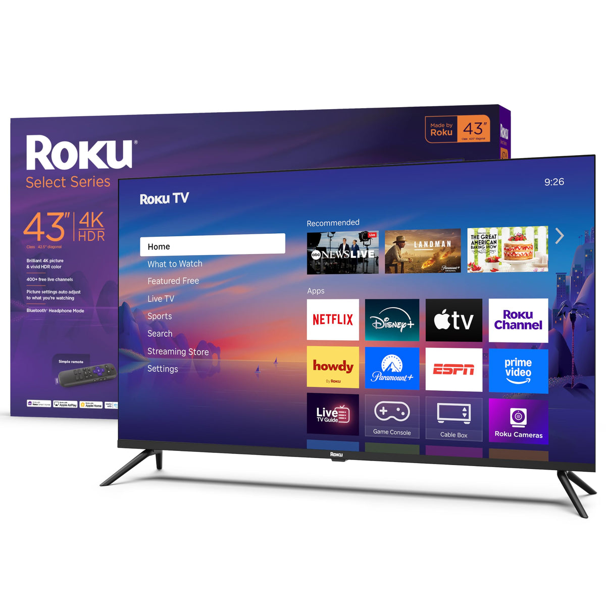 43-Inch 4K HDR LED Smart TV V8671