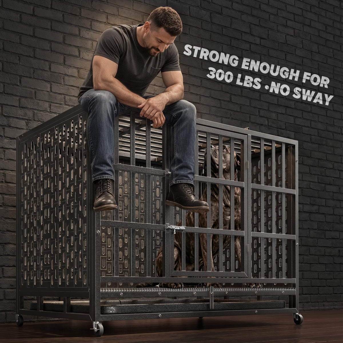 48 Inch Heavy Duty Dog Crate F749137
