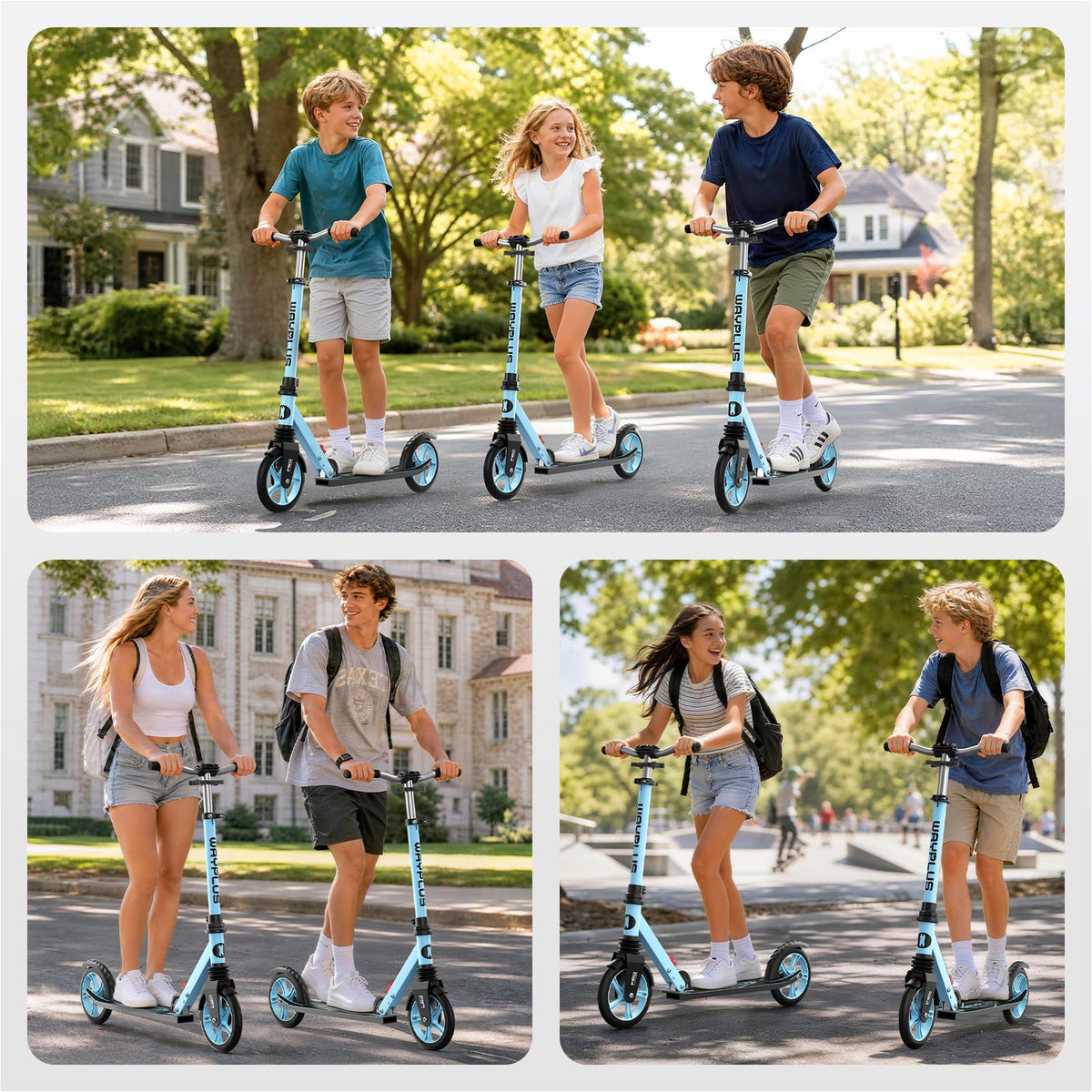 Kick Scooter with 8 Big Wheels Y7594
