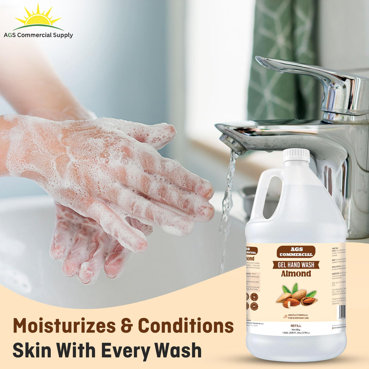 Almond Liquid Hand Soap Refill 1 Gallon Z431